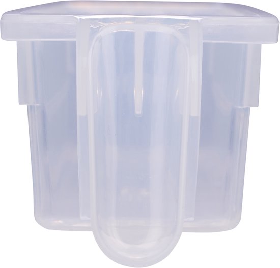 Koelkast Organizer 1,58L - 35 x 7,5 x 6 CM - Koelkast Opbergbak met Handvat - Vaatwasser Bestendig - Organiseer Koelkast en Keukenkastjes - Kunststof - Transparant