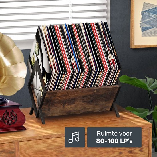Luft LP houder - Vinyl - Opbergsysteem - Platenrek - Houder - Standaard - Album