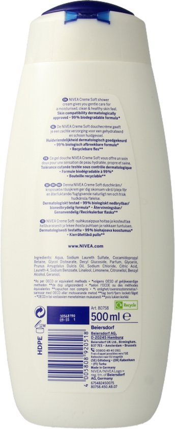 Nivea Douchecrème Soft 500 ml