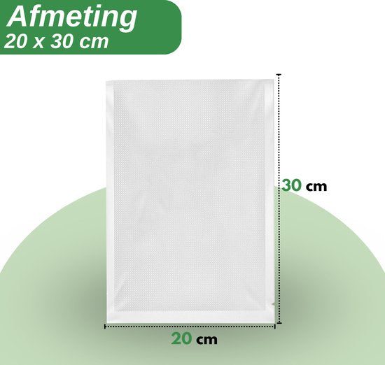 VAIVE Vacuumzakken Voedsel 20 x 30 cm - 100 stuks- Vacumeerzakken - Vacuum zakken - Sous vide Zakken