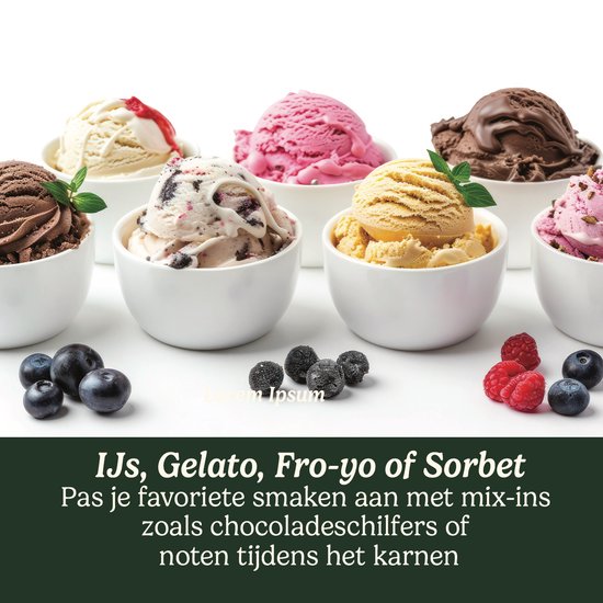 Cuisinart - Cool Scoops IJsmachine - Sorbet- en frozen yoghurtmaker - IJsmaker - Grijs - 1,4L