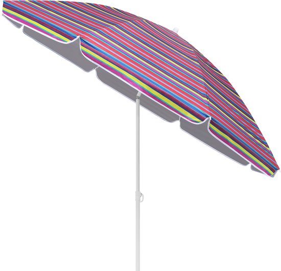 Kingsleeve Parasol 180cm - UV-bescherming 50+ Kantelbaar - Kleurrijk