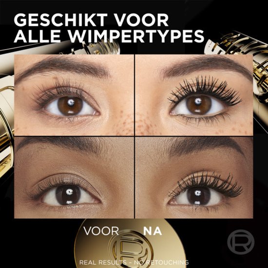 L'Oréal Volume Million Lashes Panorama Mascara Donkerbruin - 3 x 8 ml - Voordeelverpakking