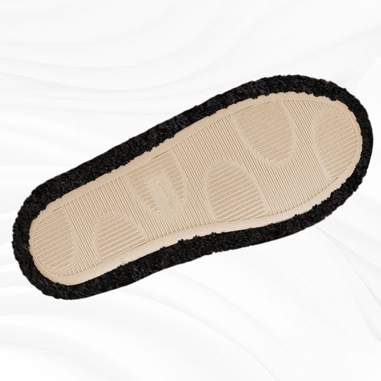 Pantoffels Dames - Sloffen - Maat 42/43 - Zwart - Anti-slip - Comfeet