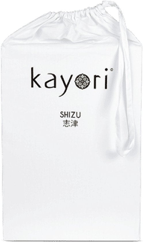 Kayori Shizu Topper Hoeslaken Jersey - 180x200-220cm - Matrasdikte 12 cm - Biologisch Katoen - Wit