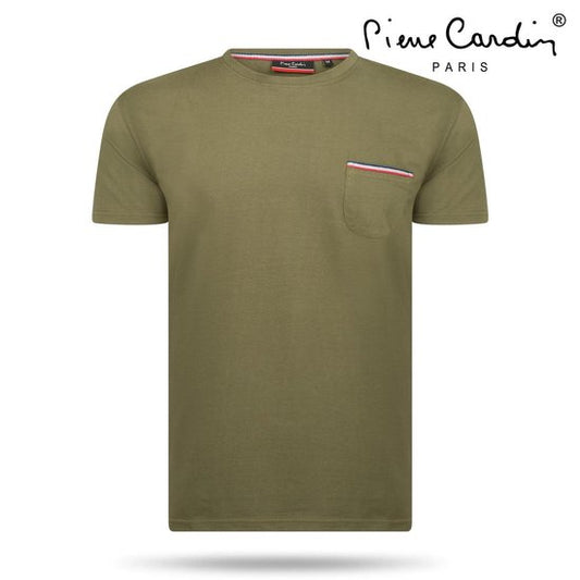 Pierre Cardin - Heren T-Shirt - Ronde Hals - Army - XXl