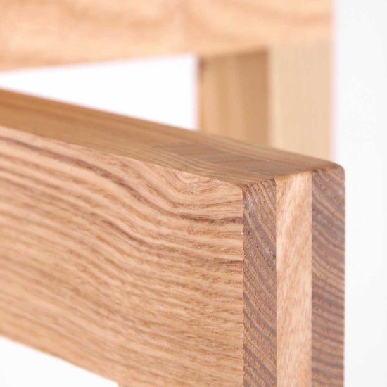 Vloerlamp Sabi 3408BE - Houten lamp zonder kap met E27 fitting, 144 cm hoog, in hoogte verstelbaar - Mexlite