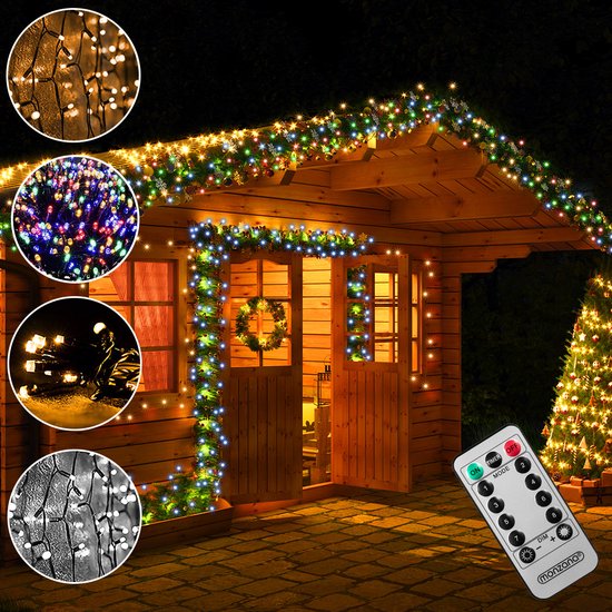 Monzana Lichtsnoer 600 LEDS – Afstandsbediening Timer – Warm Wit