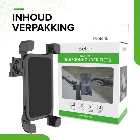 iSetchi Telefoonhouder - Fiets & Scooter - Anti-Schok