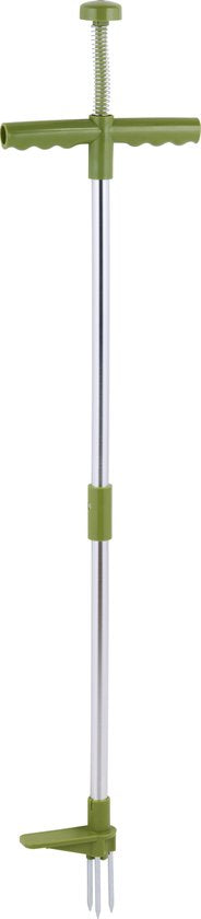 Kinzo Onkruidsteker - Tuingereedschap met Lange Steel - Onkruidverwijderaar met Drie Tanden - Ergonomisch Ontwerp - 100 cm