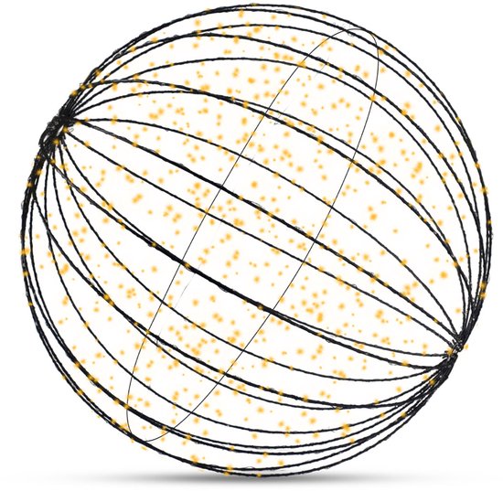 FlinQ Lichtbol Kerstverlichting Buiten Ø40 CM - LED Kerst bollen voor Tuin - Lichtbol - Tuin Kerstlampjes - Kerstfiguren