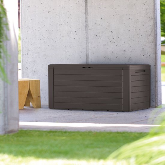 Deuba Tuinkist bruin houten-look | 120 x 46 x 57 cm