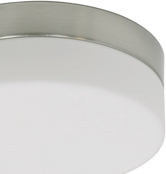 Plafondlamp Steinhauer Ikaro 1363ST Staal Ø24cm - Modern design met 4-standen dimmer, geschikt voor binnengebruik en badkamerzone 2 en 3