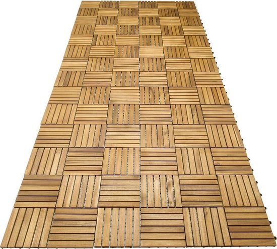 Deuba Houttegel Acacia Quattro Mozaïek FSC®-gecertificeerd Acaciahout 30x30 cm