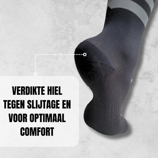 Sandside Steunkousen Compressie Sokken 2 Paar - Compressiekousen - Hardloopsokken - Sport Athletic - Zwart - Maat 36-40 S/M