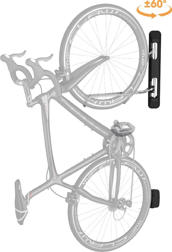 Fietsbeugel wandmontage - fiets ophangsysteem - zwenkbaar - 2.1 tot 2.8 inch banddikte
