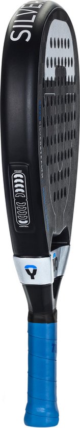 Padel Racket - TUYO - Silver Stealth+ - voor de aanvallende speler - druppelvorm