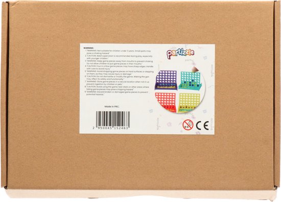 Partizzle 24x Mini Vier op een rij Spellen - Gezelschapsspel / Reisspel / Breinbrekers - Uitdeelcadeautjes Voor Familie - Grabbelton Klein Speelgoed Spelletjes - Traktatie Cadeautjes - Voor Kinderen & Volwassenen