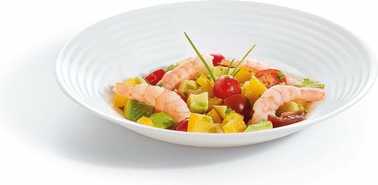 Serviesset Luminarc 1700 Wit Glas 18 Onderdelen