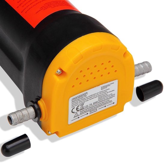 Monzana Elektrische Olie Afvoerpomp - 12V 80 Watt 5 liter min - Zwart
