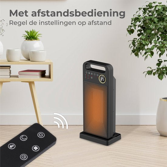 Nuvance - Elektrische Kachel - 2000W - Terrasverwarmer - Keramische Kachel Verwarming - Ventilatorkachel - Heater - Verwarming Electrisch