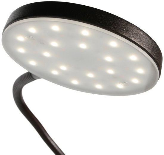 Vloerlamp Platu 3351CA - Dimbaar met instelbare lichtkleur, bruin kunststof en metaal, trendy design, Mexlite, perfect voor binnengebruik
