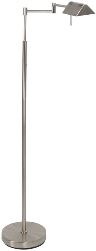 Vloerlamp GlowGo 4603ST – Draaibaar en kantelbaar, staal, draadloze LED verlichting met accu, Mexlite