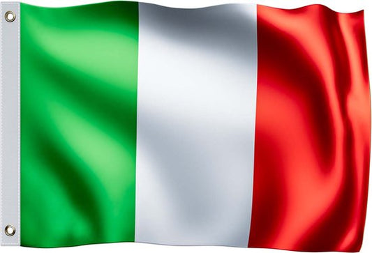 Monzana Vlag Italië - Metalen Ringen - 150x90cm - Polyester
