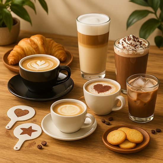 Coopley – Melkopschuimer Elektrisch MF0803 PRO – 270 ml – Voorzien Van 4-in-1 Functies En Instelbare Temperatuur En Digitaal Display – Voor Cappuccino En Latte – Zwart ABS