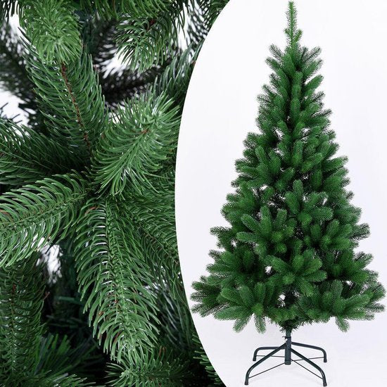 Casaria Kerstboom PE - Metalen Voet 140 cm – Groen