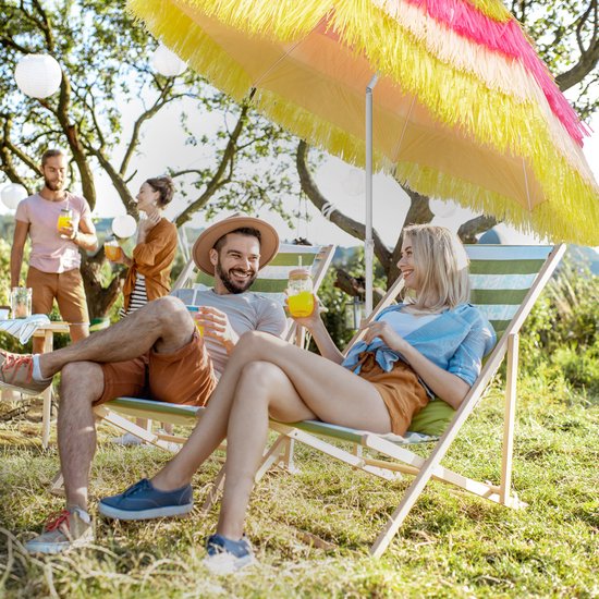 Kingsleeve Parasol Hawaii 160 cm – Verstelbaar Kantelbaar - Multicolor