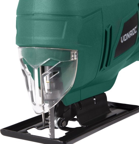 VONROC Decoupeerzaag – 550W – snelwisselsysteem – Incl. accessoires & opbergtas