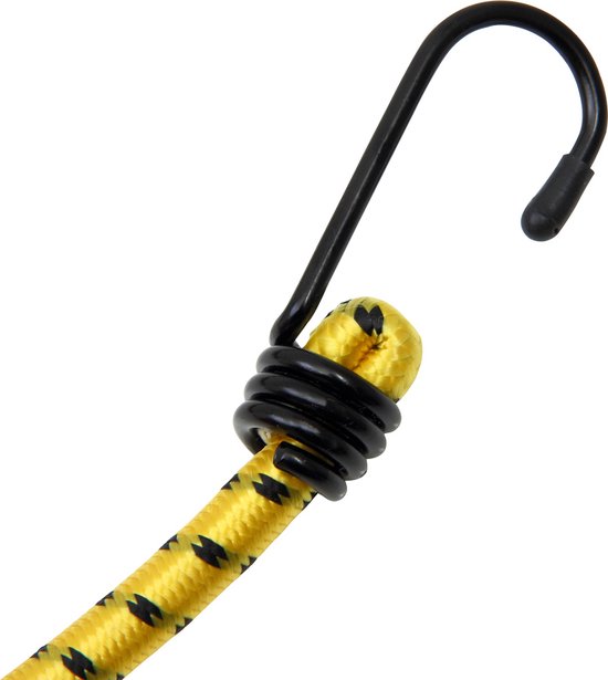 Deuba Rubberen Bagagespin- 12 Stuks met Haken 30-95 cm x 8 mm Ø