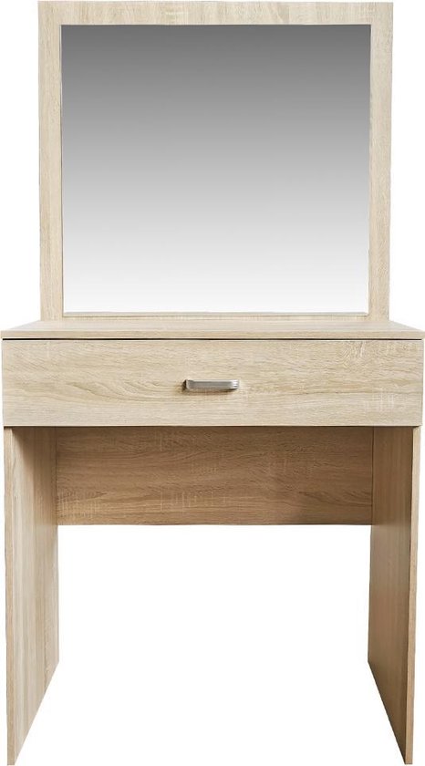 Kaptafel make up visagie opmaaktafel bureau - toilettafel - lichtbruin