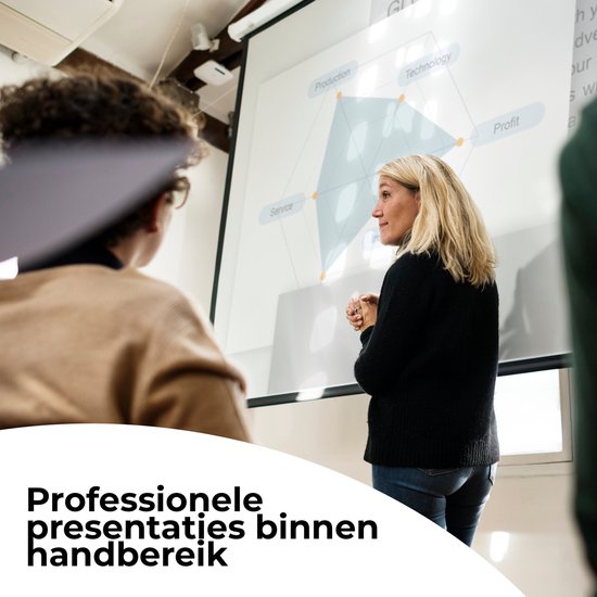 Denver Mini Beamer Full HD - Streamen vanaf je telefoon (USB-C) - Mini Projector - Incl. Afstandsbediening - HDMI/AUX/USB-C - PR800
