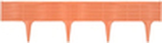 Decoratief hekwerk L390cm H18.6cm/5 st. kunststof/bruin