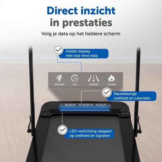 ACTYV Loopband Inklapbaar 1-12km/u met 6% Hellingsfunctie - Inclusief Smeerolie, Beschermmat - Hardloopband - Treadmill - Wandelband - Walking pad - Voor Thuis - Elektrisch - Opvouwbaar V3
