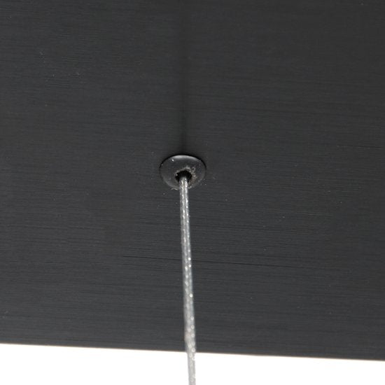 Hanglamp Bloc 3296ZW Zwart Hoogteinstelbaar van Glas en Metaal - Steinhauer, 120 cm met LED Module en Dimbaarheid