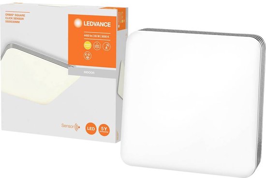 LEDVANCE Wand- en plafondarmatuur LED: voor plafond, ORBIS CLICK SENSOR / 6- W, 22-…24- V, stralingshoek: 12-, Warm wit, 3- K, behuizingsmateriaal: staal, IP2-