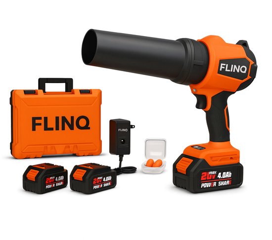 FlinQ Handblazer Premium - Draadloze Bladblazer met accu - Multi inzetbaar - Borselloze Motor - incl 2 accu's & oorbeschermers