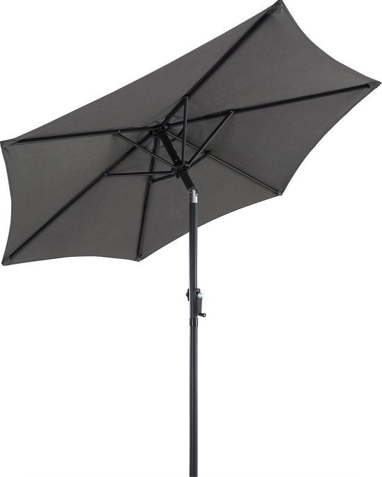 Kingsleeve Parasol 200 cm - Zwengel & Kantelmechanisme - Antraciet