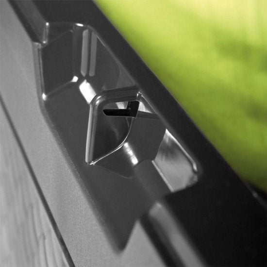 Opbergbox 310L UV-Bestendig Weerbestendig Wielen Tuinbox Rotan-look Antraciet
