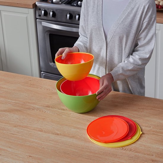 Monzana Vershoudbakjes - Set van 4 Maten 900ml tot 4000ml - BPA vrij