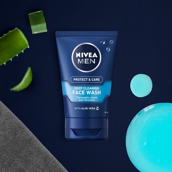 NIVEA MEN HYDROCARE Gezichtsreiniger - Reinigingsgel Gezicht - Face Wash - Gezichtsreinigingsmiddel - Cleanser - 100 ml