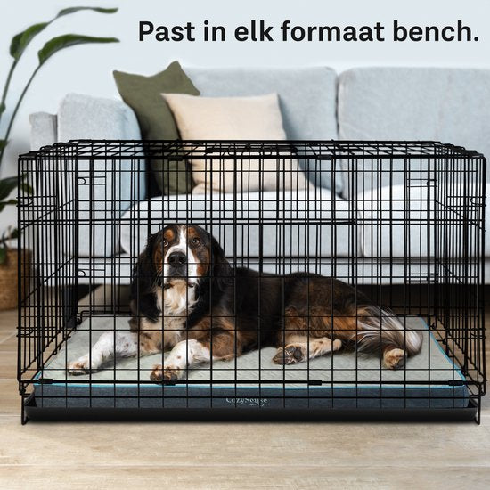 CozySense® – Orthopedisch Hondenkussen 90 X 55 Cm – Maat L - Waterdicht – Geschikt Als Benchkussen & Hondenbed