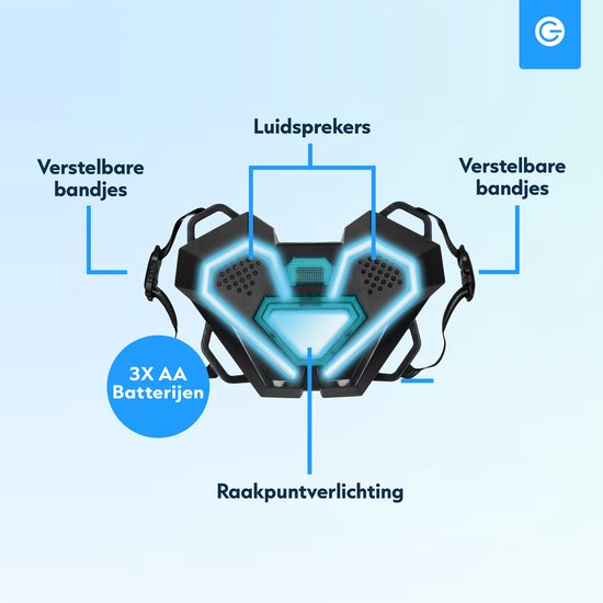 Silvergear Lasergame Set voor Kinderen met 2 Laserguns en 2 Vesten - Interactief Speelgoed Pistool 15m Bereik - Schietspel - Laser Tag Battle Buitenspeelgoed - Cadeau voor Jongens en Meisjes - 6, 7, 8, 9, 10, 11, 12, 13, 14, 15, 16 Jaar - Groen Blauw