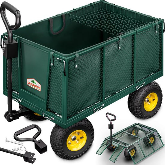 Gardebruk Bolderkar Binnenzeil - Belastbaar tot 550 kg – Groen