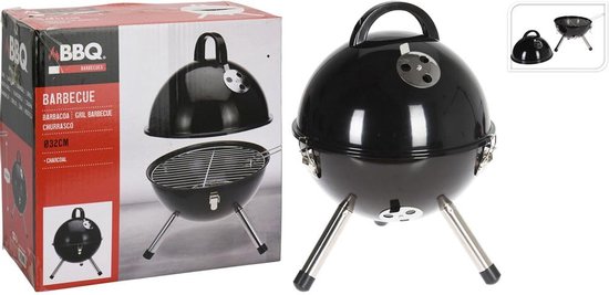 Van der Meulen Kogelbarbecue - Zwarte BBQ van 32 cm