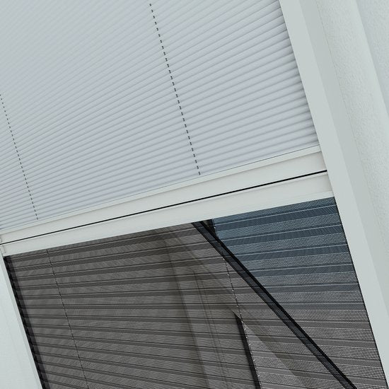 Livn Duoplisse Raamhor Plus 78x160cm Wit - Hor en verduistering in één voor dakramen - Eenvoudig op maat te maken - Voor een maximale opening van 73x155 cm