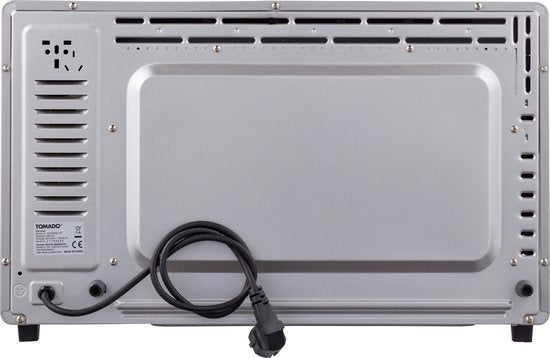 Tomado TEO4500S - Vrijstaande oven - 45 Liter - 2000 Watt - Hetelucht - 3 insteekniveau's - Zilver